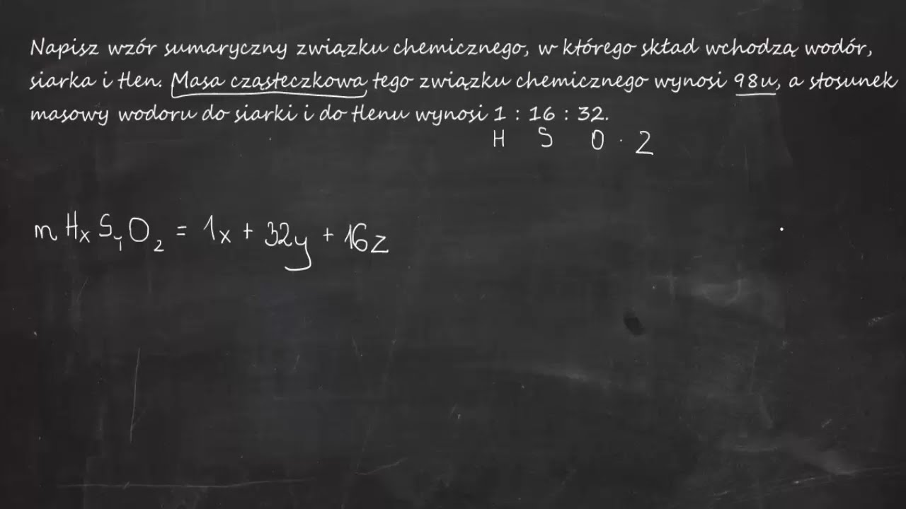 Napisz wzór sumaryczny z. ch. w którego skład wchodzą wodór, siarka i Masa Cząsteczkowa Tlenku Węgla 4