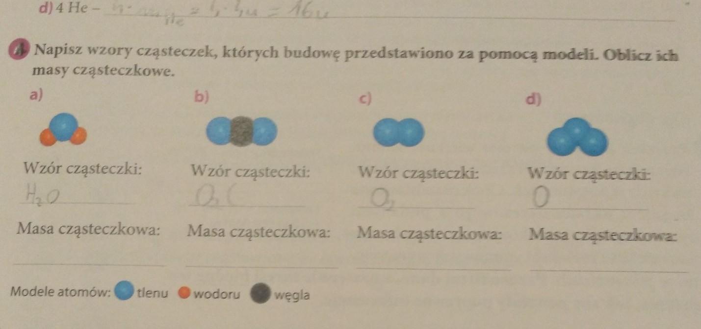 Napisz wzory cząsteczek, których budowę przedstawiono za pomocą modeli Napisz Wzory Cząsteczek Których Budowę Przedstawiono Za Pomocą Modeli