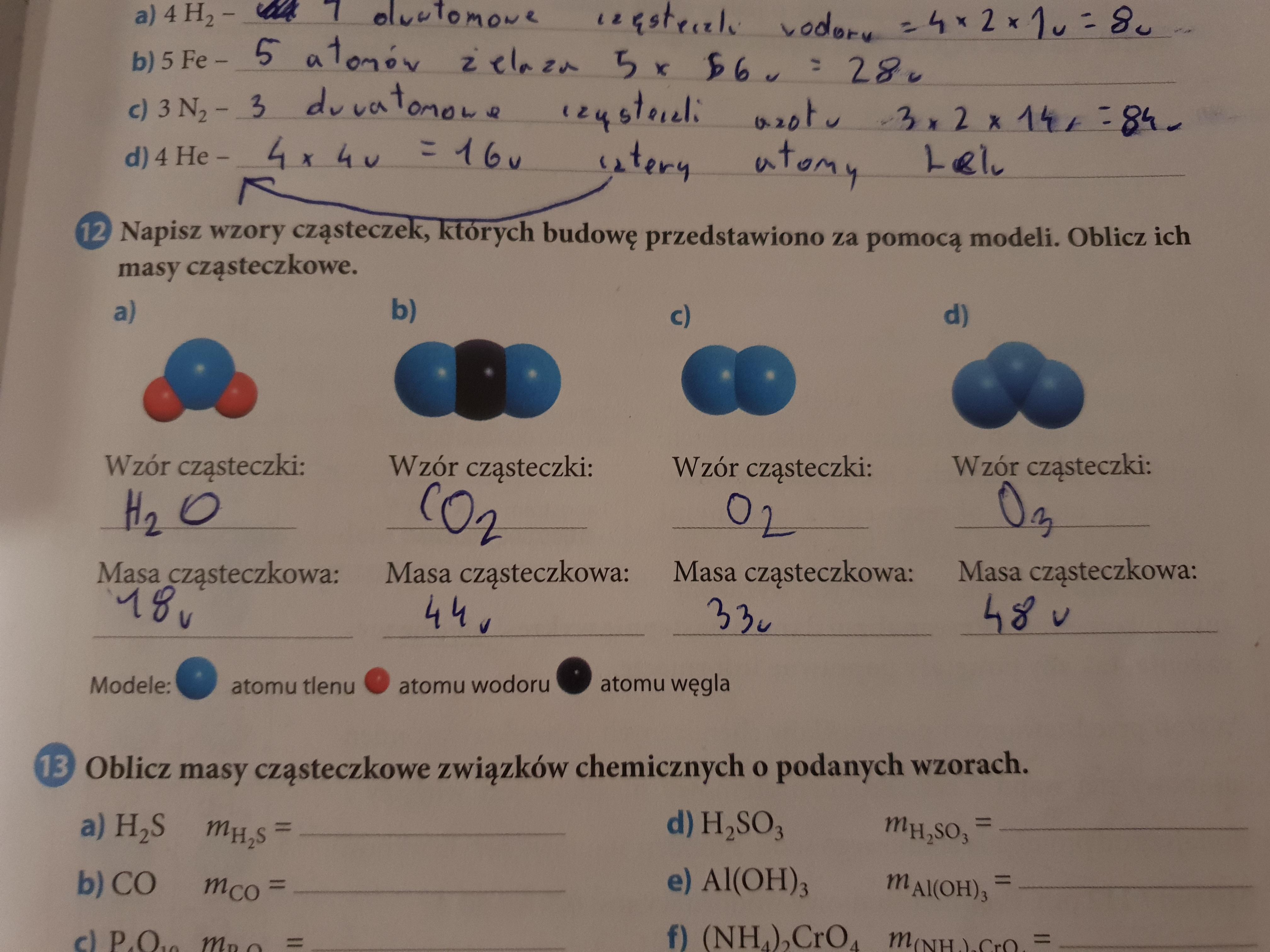 Napisz wzory cząsteczek których budowę przedstawiono za pomocą modeli Napisz Wzory Cząsteczek Których Budowę Przedstawiono Za Pomocą Modeli