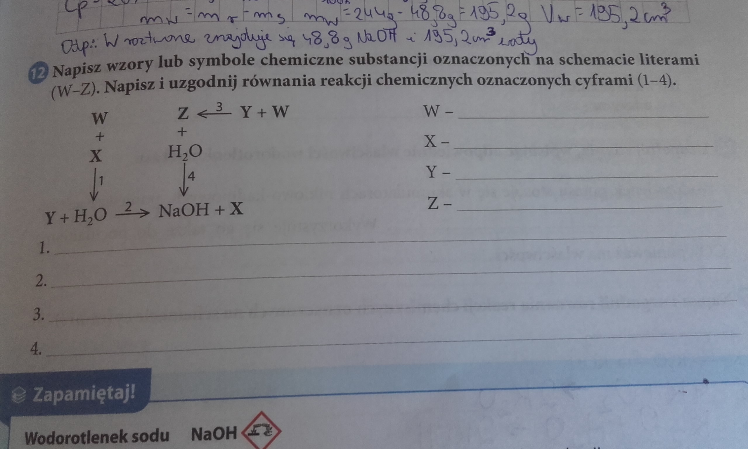 Napisz wzory lub symbole chemiczne substancji oznaczonych na schemacie Napisz Wzory Lub Symbole Chemiczne Substancji Oznaczonych Na Schemacie