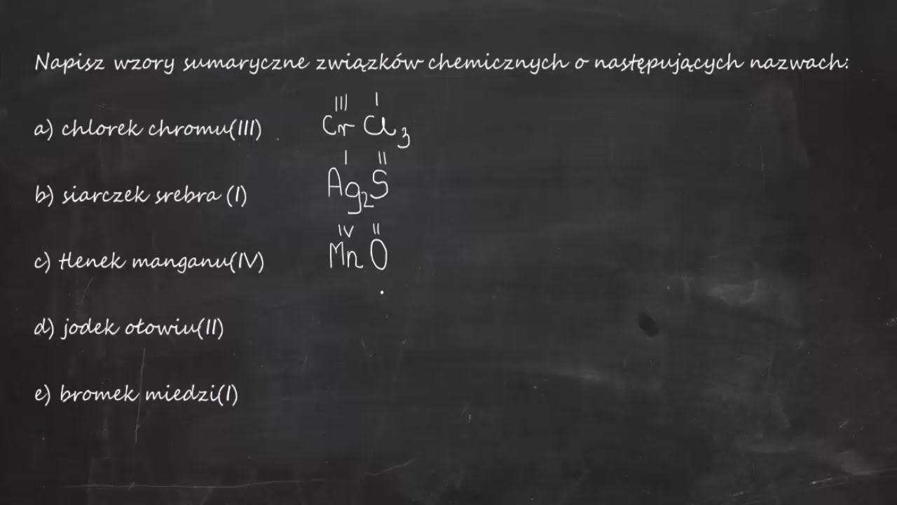Napisz wzory sumaryczne związków chemicznych o następujących nazwach Chlorek Chromu 3 Wzór Sumaryczny