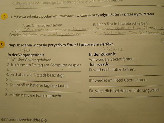 Podkreśl Orzeczenia I Napisz Zdania W Czasie Przyszłym Futur 1