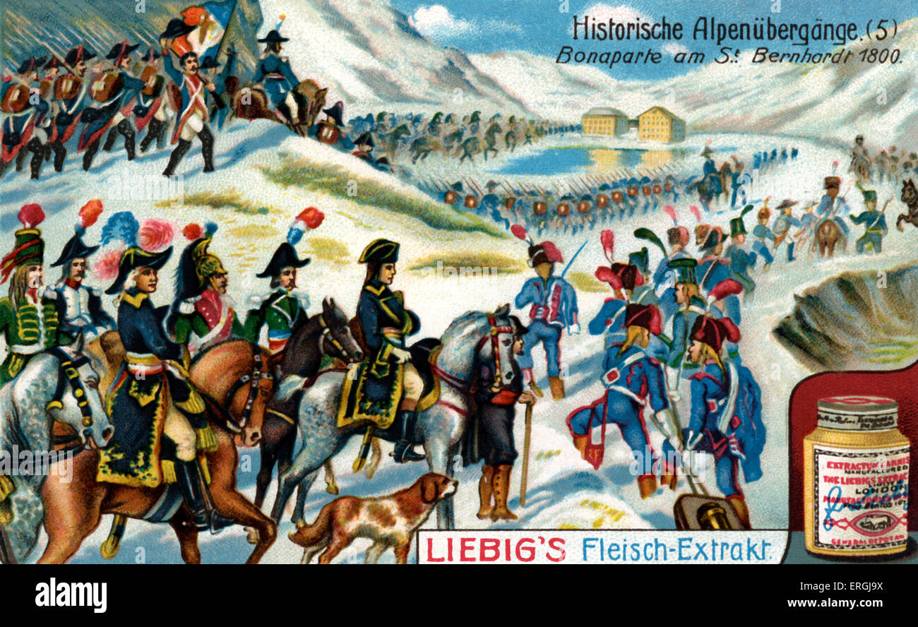 Napoleon Przekraczajacy Przelecz Swietego Bernarda W 1800 Roku
