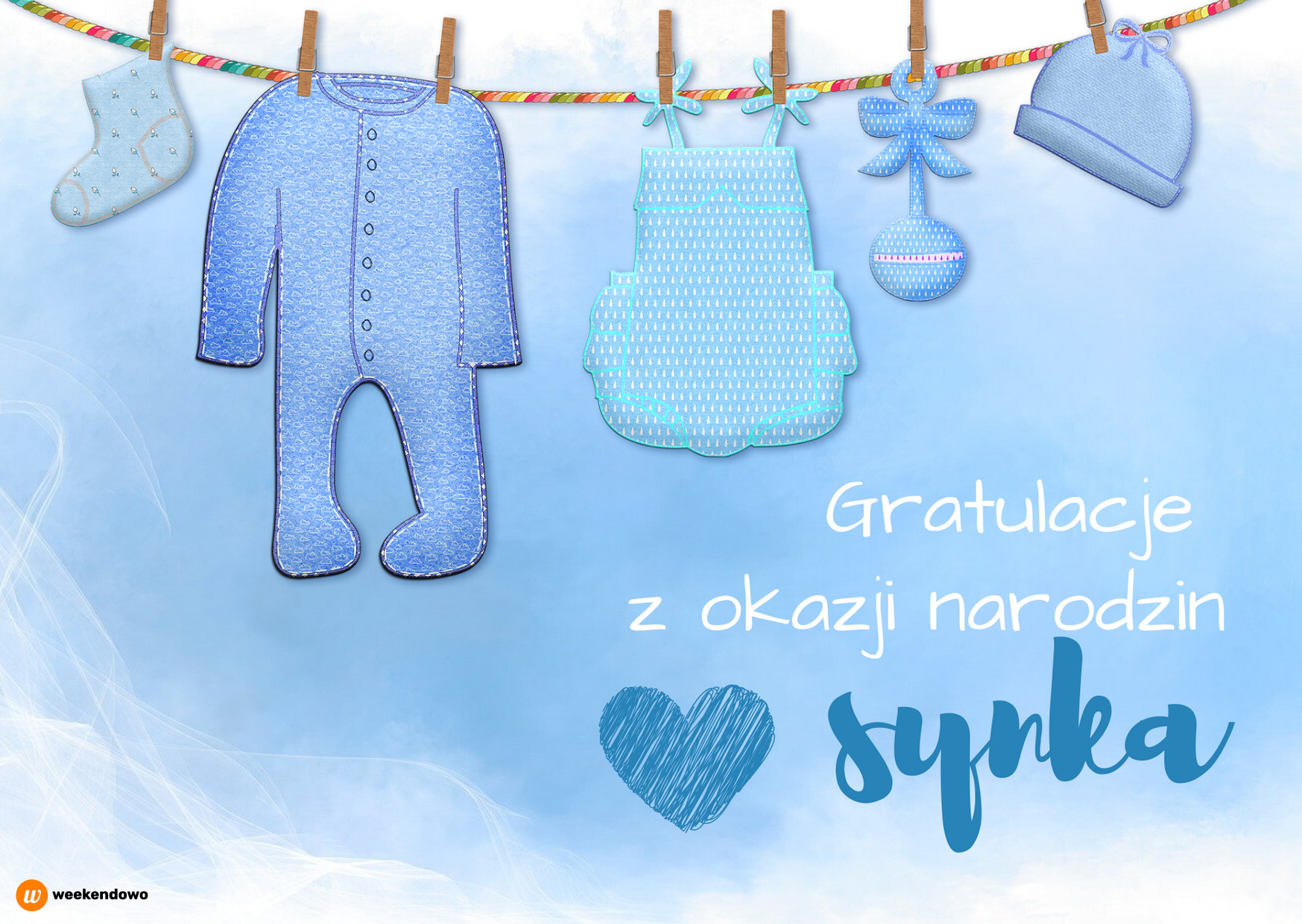 Narodziny synka kartka Kartka Z Okazji Zostania Babcią