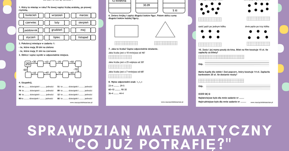 Sprawdzian Diagnozujacy Z Matematyki Klasa 3