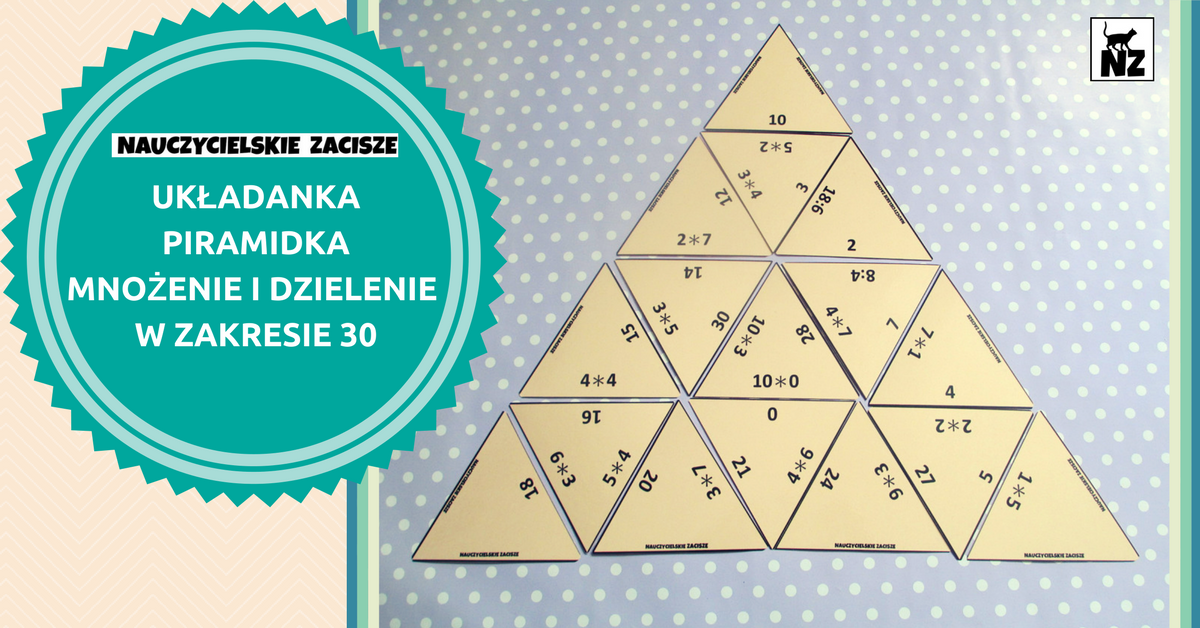 Nauczycielskie zacisze: Układanka piramidka - mnożenie i dzielenie w Mnożenie I Dzielenie Karty Pracy Klasa 2