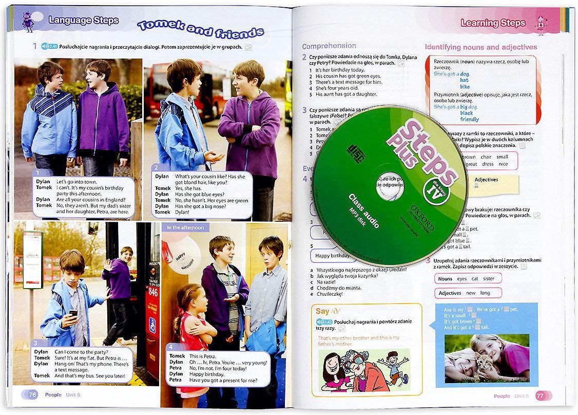 Nauka angielskiego Steps Plus 4 CB podręcznik wieloletni + CD OXFORD Steps Plus Klasa 4 Testy Pdf