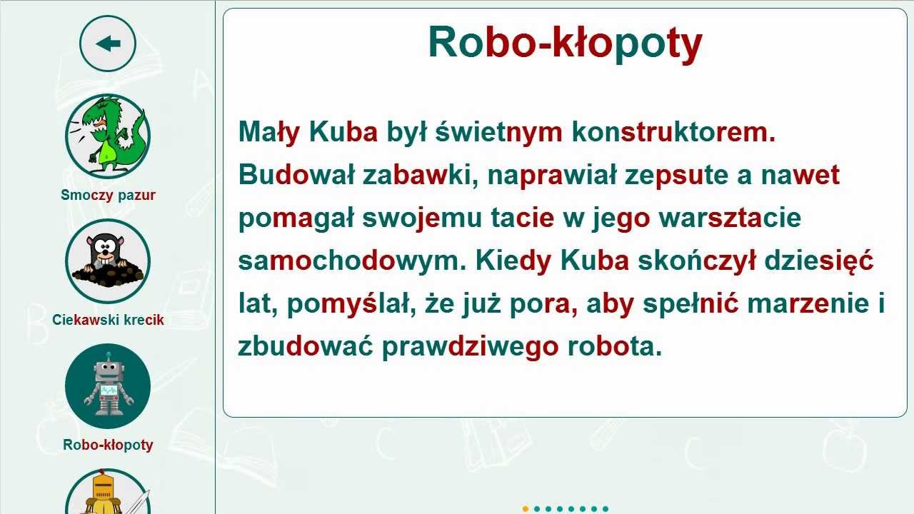 Nauka Czytania Dla Dzieci 6 Lat Online
