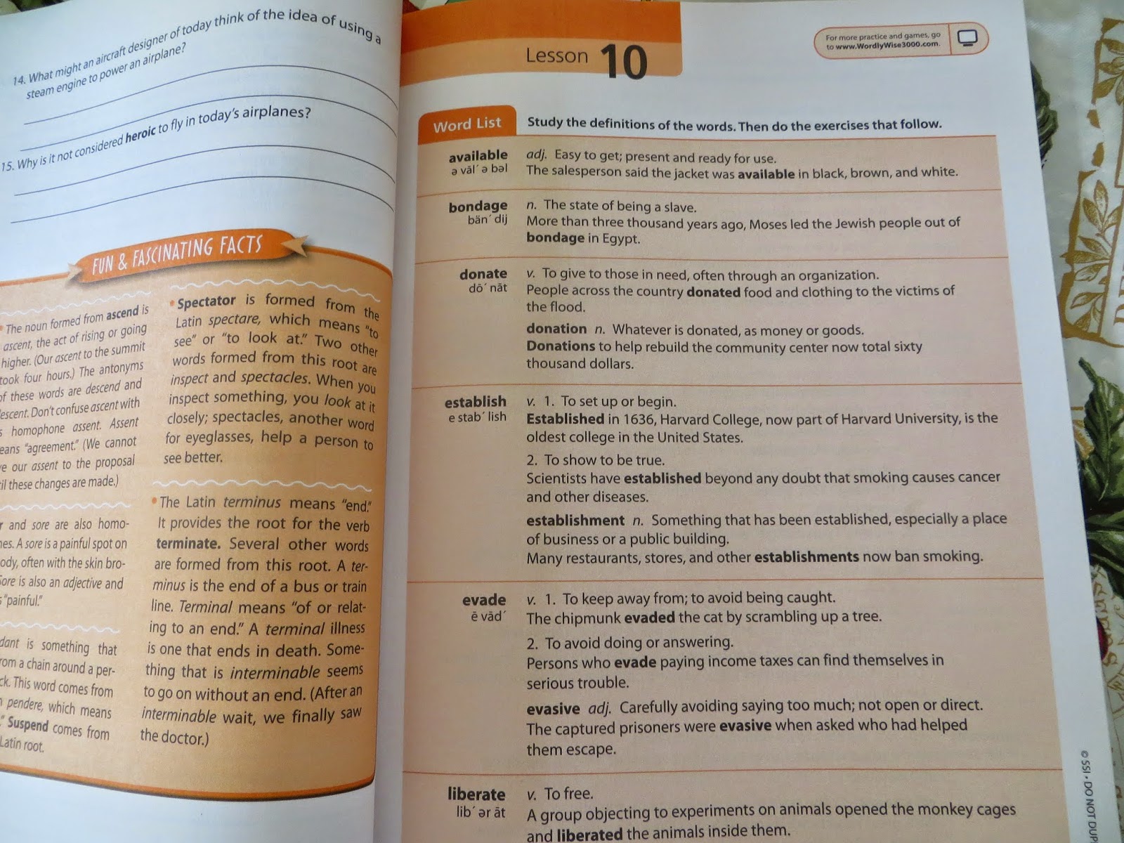 Need HELP wordly wise lesson 5 E book 8!!!!!? - frudgereport294.web.fc2.com Wordly Wise Book 8 Lesson 5 Answer Key