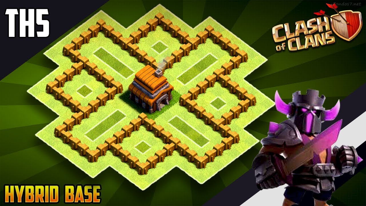 NEW BEST TH5 HYBRID/TROPHY[defense] Base 2019!! Town Hall 5 Hybrid Base Clash Of Clans Th5 Defense