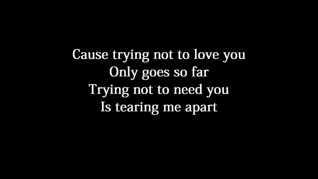 Nickelback - Trying Not To Love You Lyrics text słowa tekst - YouTube Nickelback Trying Not To Love You Tekst