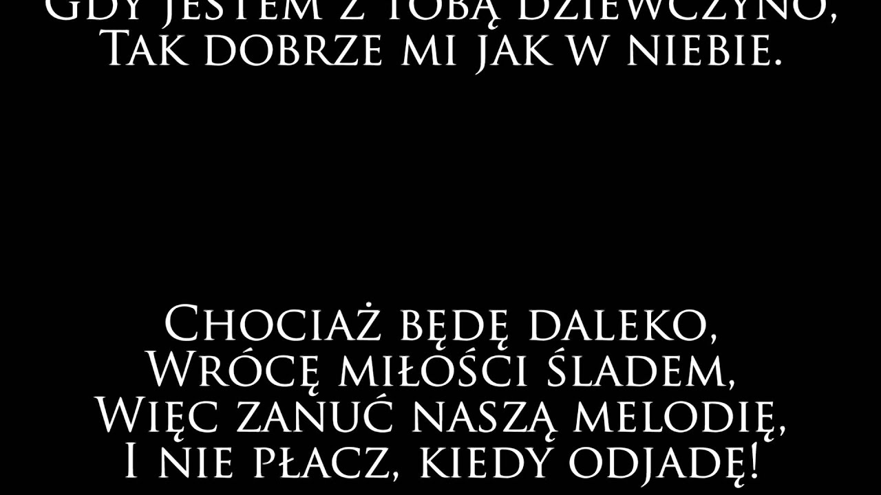 nie placz kiedy odjade - karaoke - YouTube Nie Placz Kiedy Odjade Tekst