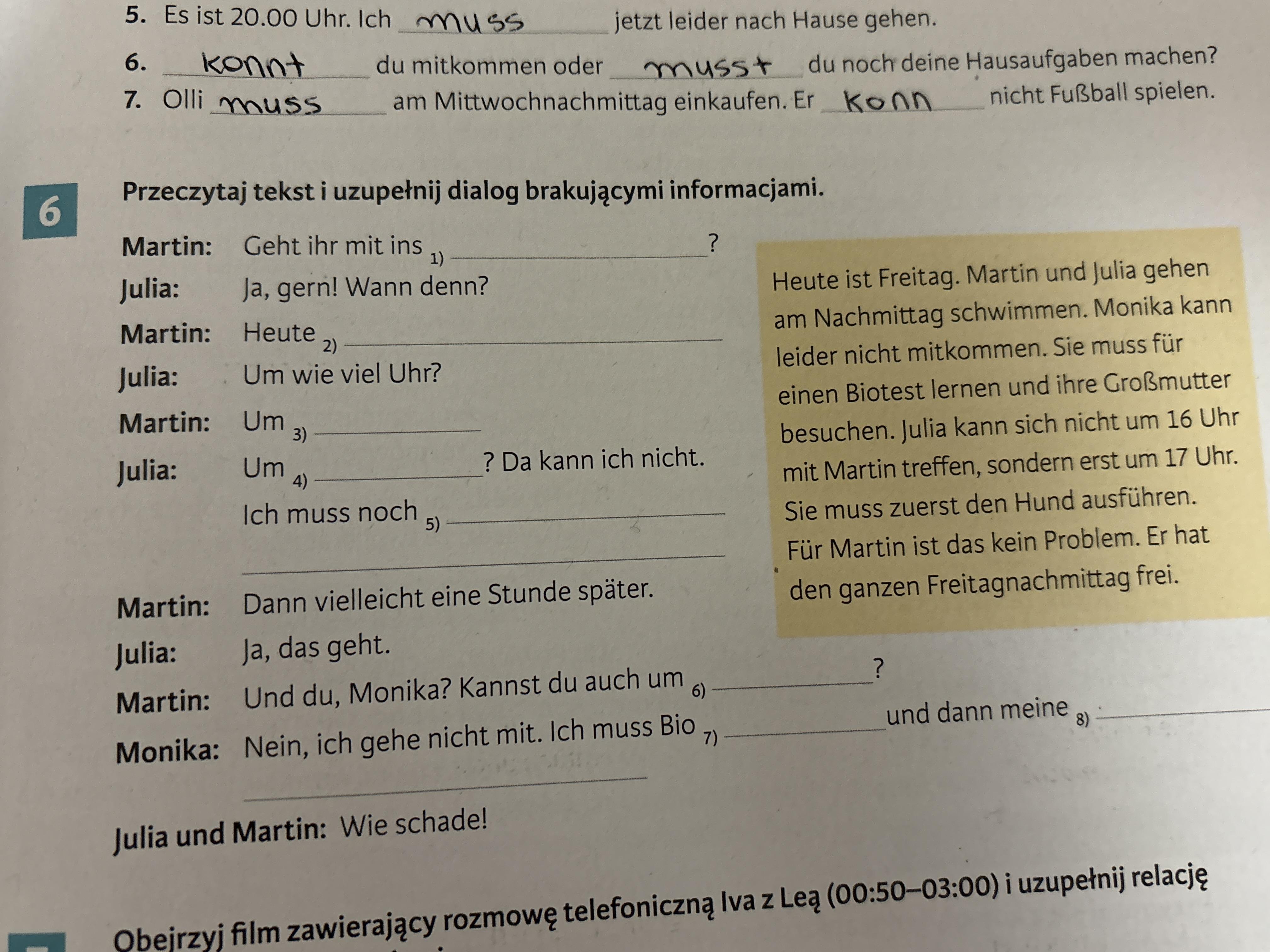 Niemiecki klasa 7 ćwiczenia - Brainly.pl Niemiceki Klasa 7 Dzial 2