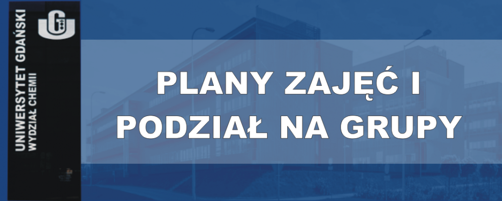 Niezbędnik studenta | Wydział Chemii Uniwersytetu Gdańskiego Plan Zajec Ug Wydzial Zarzadzania