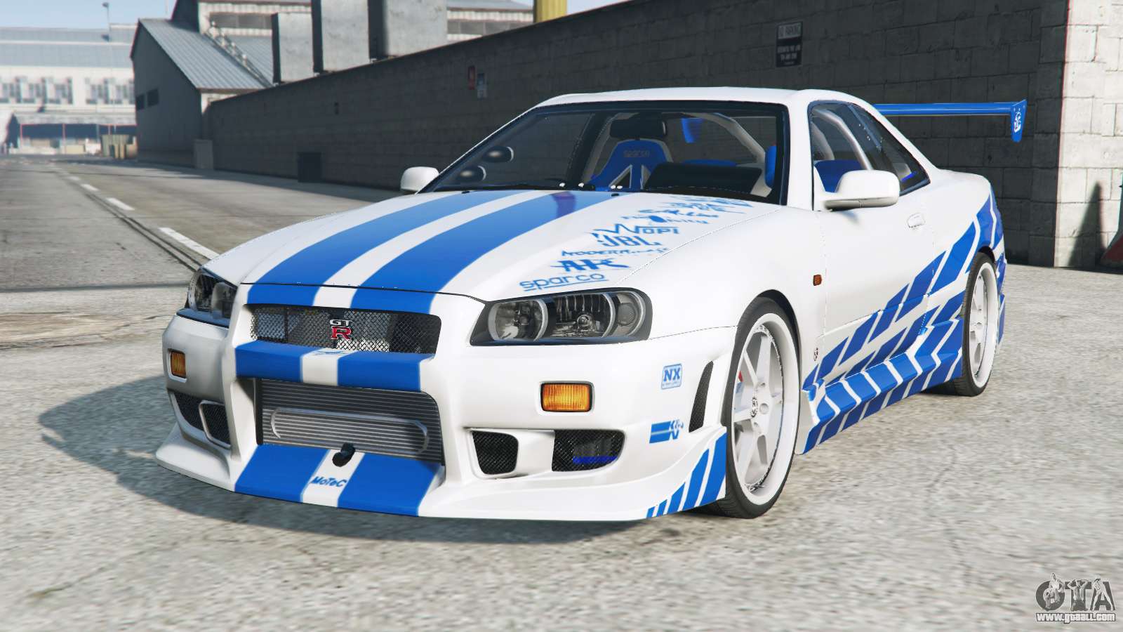 Nissan Skyline GT-R (R34) for GTA 5 Skyline In Gta 5 Name