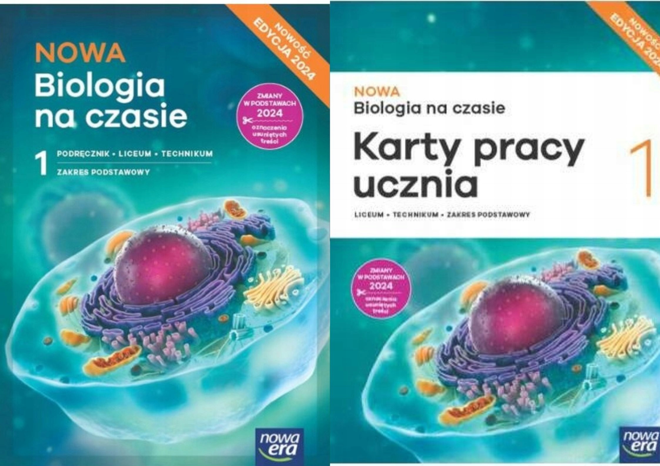 NOWA BIOLOGIA NA CZASIE 1 ZP LO PODRĘCZNIK + Karty Pracy Ćwiczenia 2024 Biologia Na Czasie 2 Cwiczenia