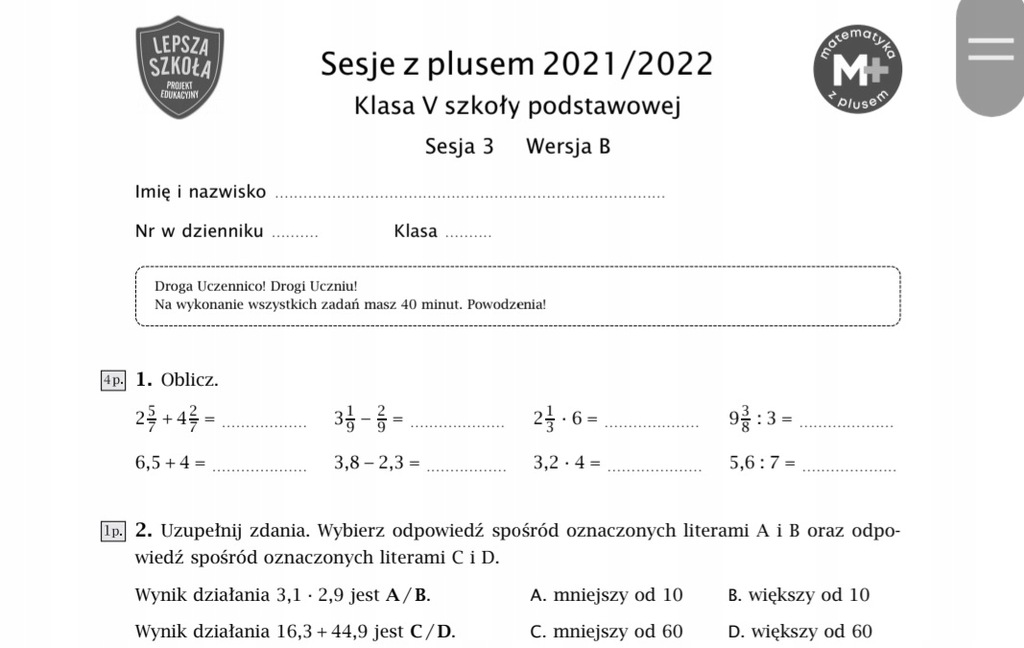 Nowa Sesja z Plusem GWO Maj 2022 Poradnik - 12167590553 - oficjalne Sesja Z Pluse M