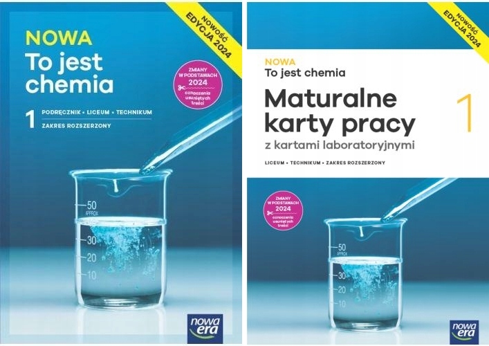 NOWA To jest chemia 1 Podręcznik + Maturalne karty Nowa Era 2024 To Jest Chemia Podrecznik Cena