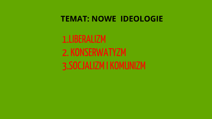 NOWE IDEOLOGIE by Tadeusz Kondraciuk on Prezi Notatka Z Lekcji Nowe Ideologie