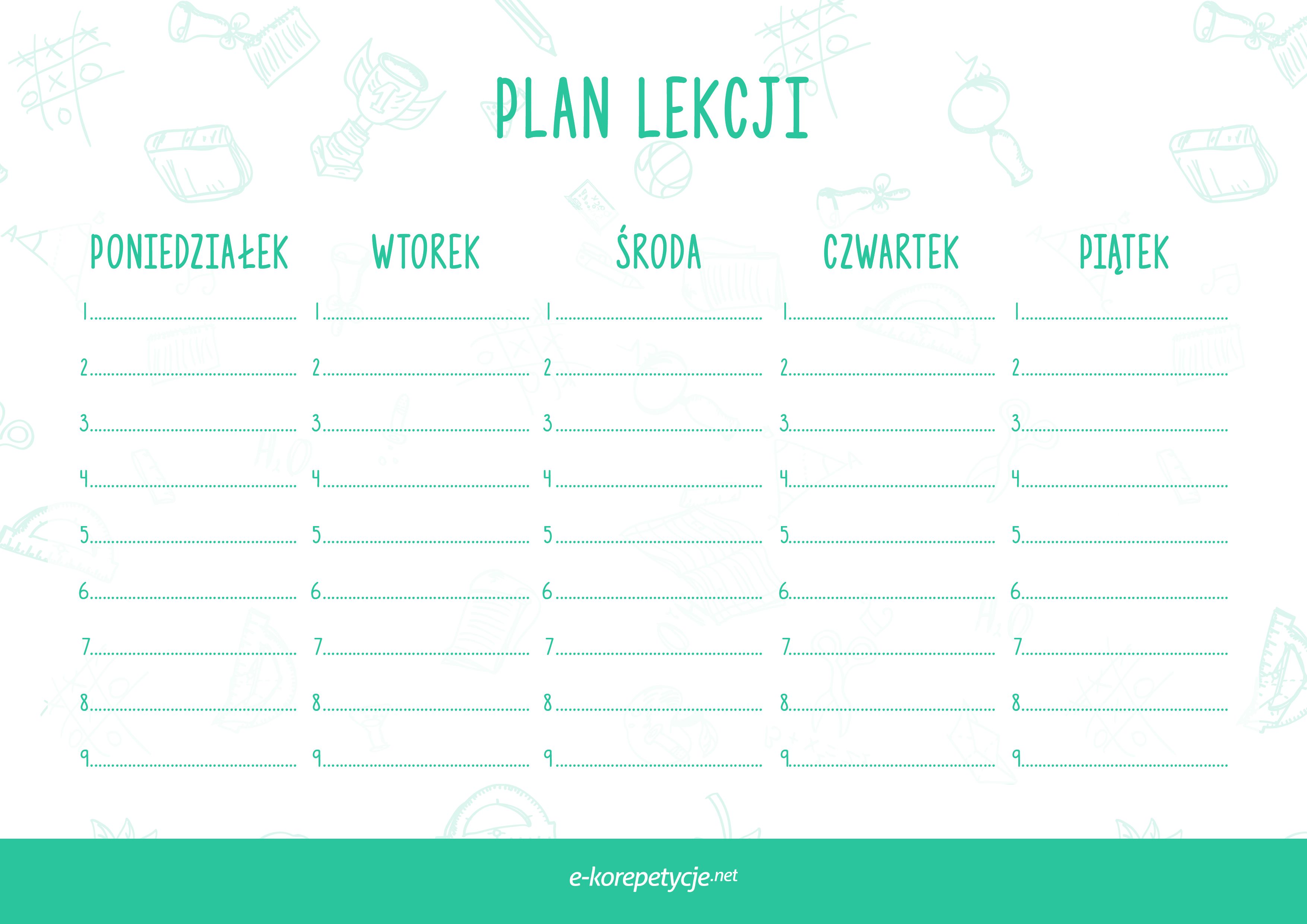 Nowe plany lekcji Plan Lekcji Budowlanka