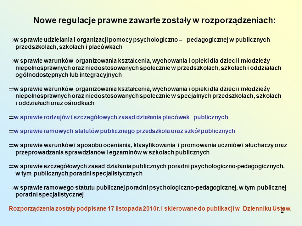 Nowe regulacje prawne zawarte zostały w rozporządzeniach: - ppt pobierz Rozporządzenie W Sprawie Oceniania I Klasyfikowania