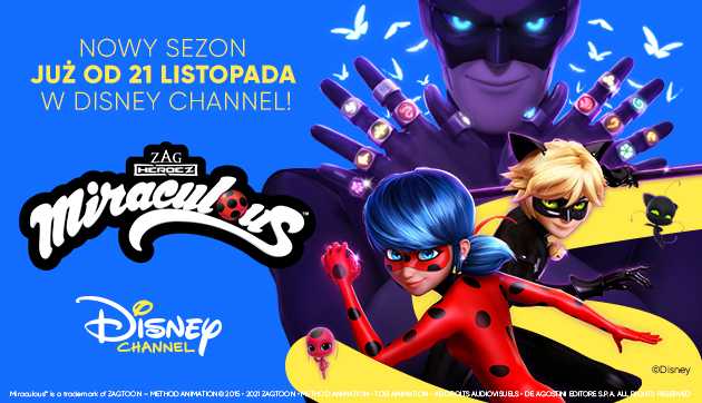Nowy sezon serialu “Biedronka i Czarny Kot” od listopada w Disney Kiedy Nowy Sezon Miraculum Biedronka I Czarny Kot