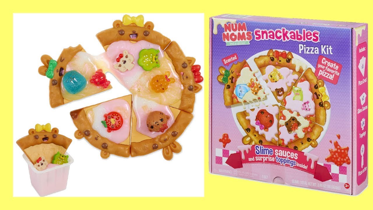 Num Noms Snackables Pizza Kit with Slime Sauces and Surprise Toppings Num Noms Snackables Pizza Kit