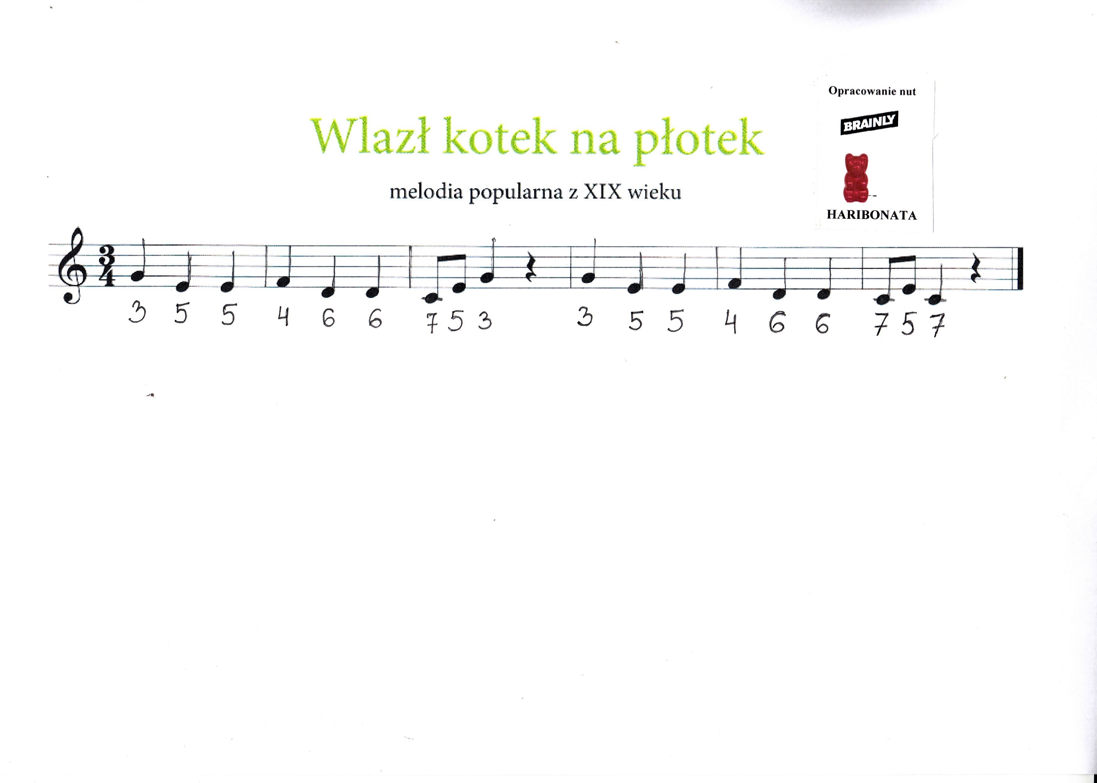 Wlazl Kotek Na Plotek Pianino