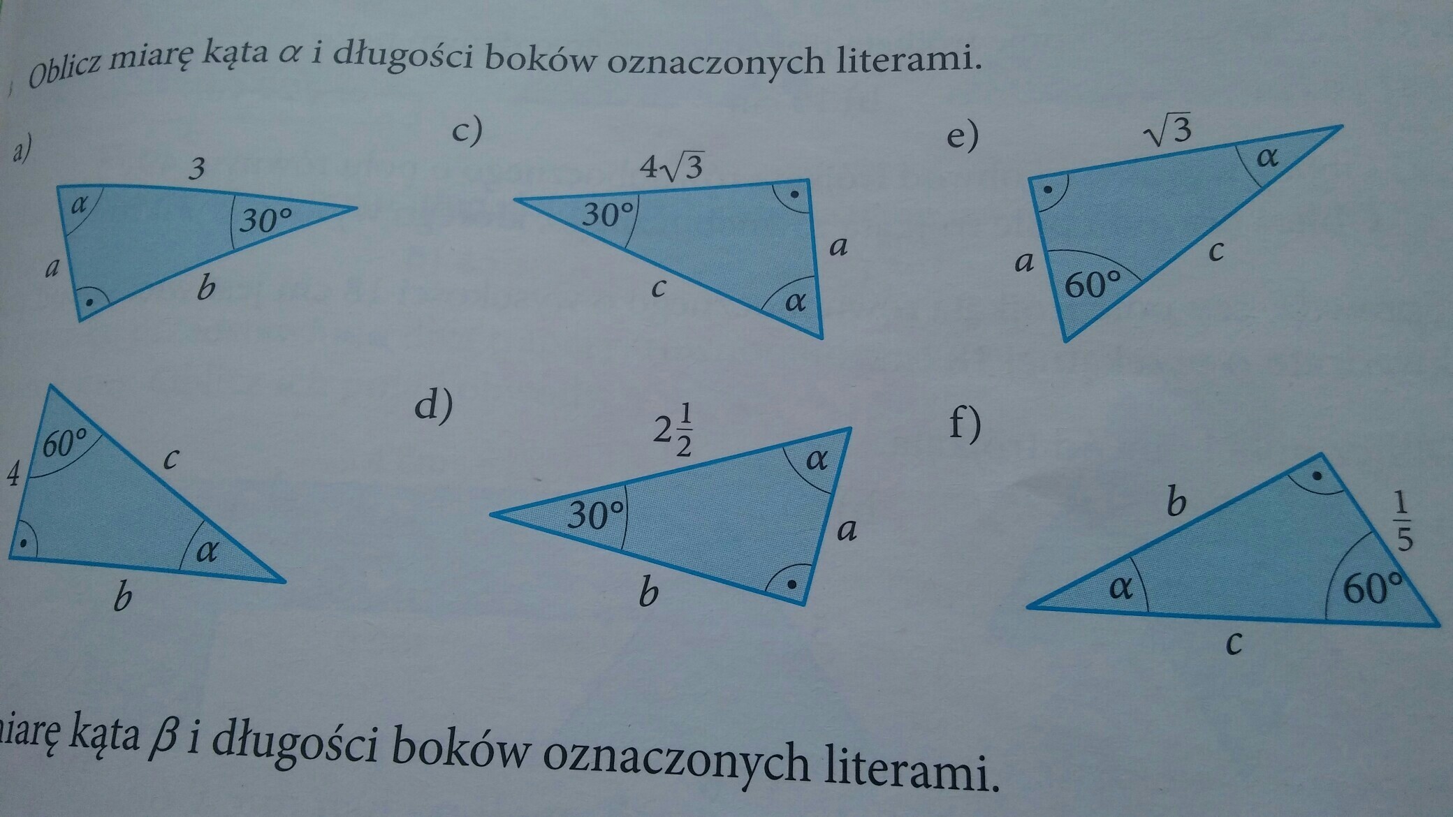 Oblicz Dlugosci Bokw Oznaczonych Literami