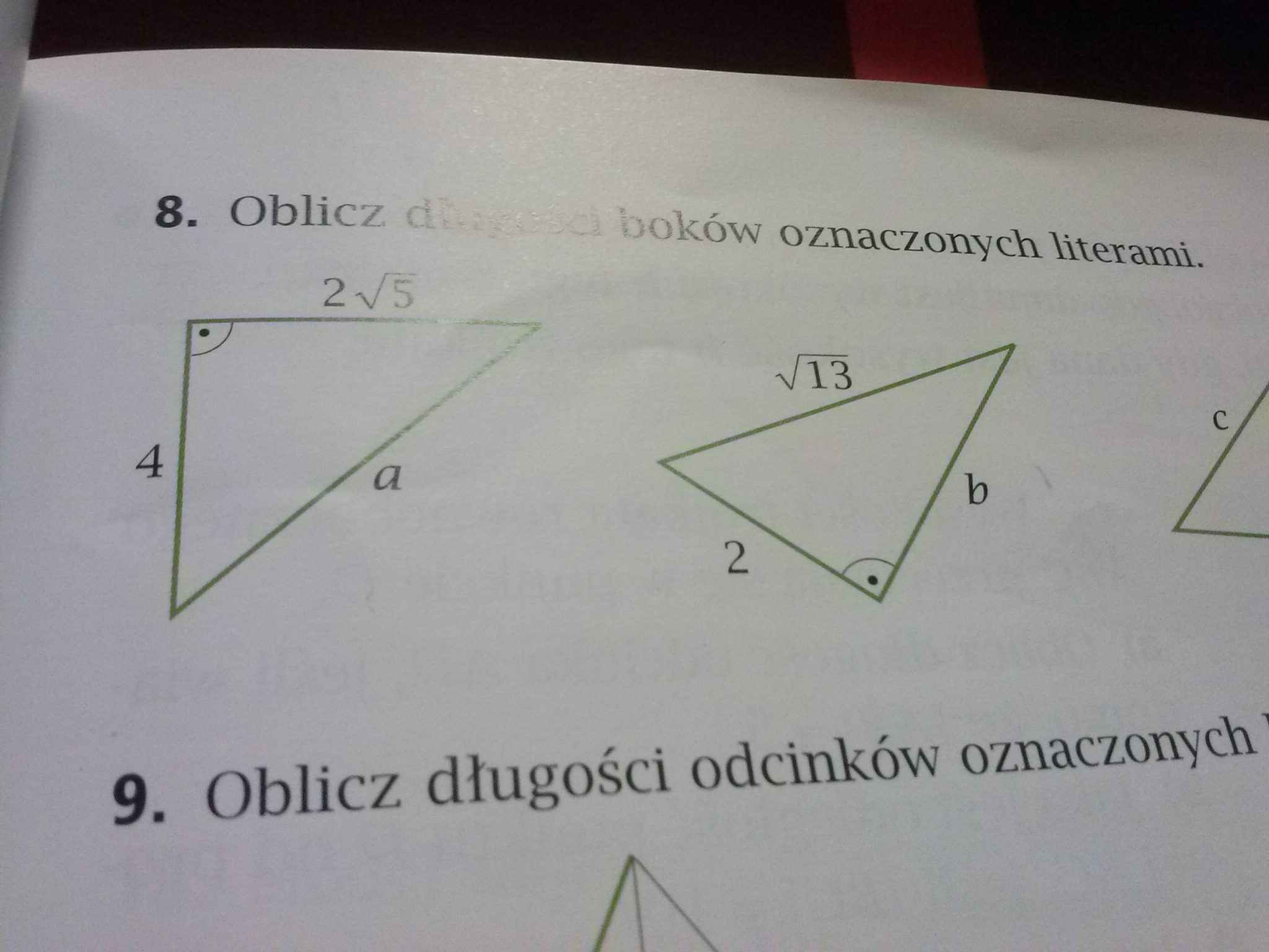 oblicz dlugosci bokow oznaczonych literami.w załączniku rysunki pomocy Oblicz Długość Boków Oznaczonych Literami