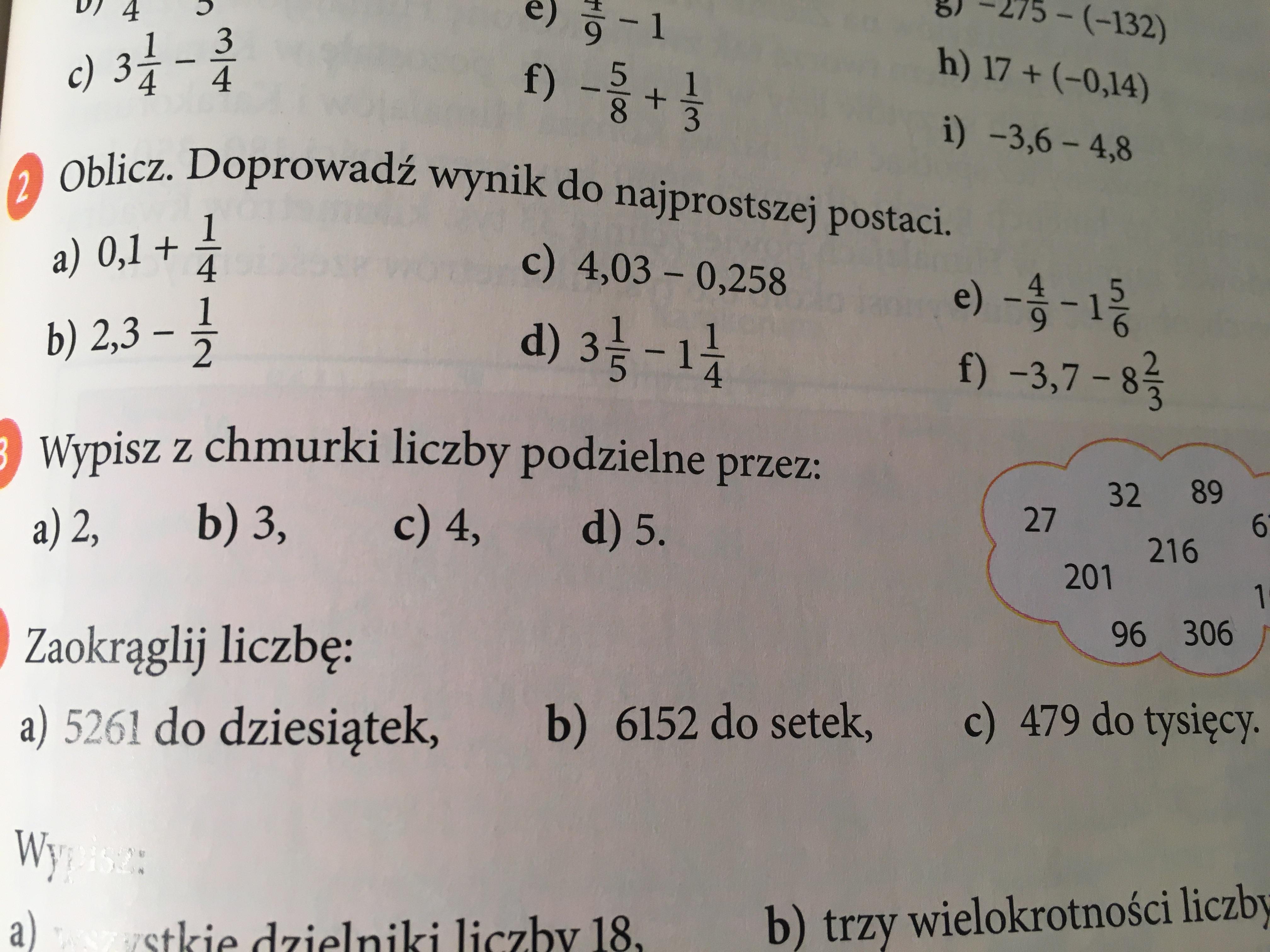 Oblicz Doprowadź Wynik Do Najprostszej Postaci