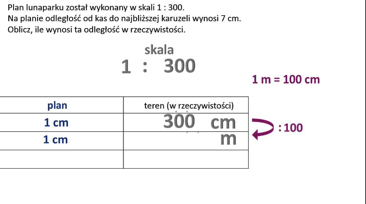 Oblicz, ile wynosi odległość w rzeczywistości? skala - YouTube Obliczanie Skali Mapy Zadania Klasa 5