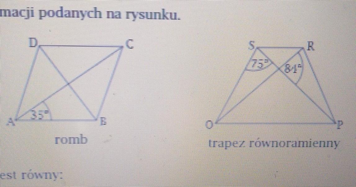 oblicz miary kątów, korzystając z informacji podanych na rysunku. kąt Oblicz Miary Kątów Korzystając Z Informacji Podanych Na Rysunku
