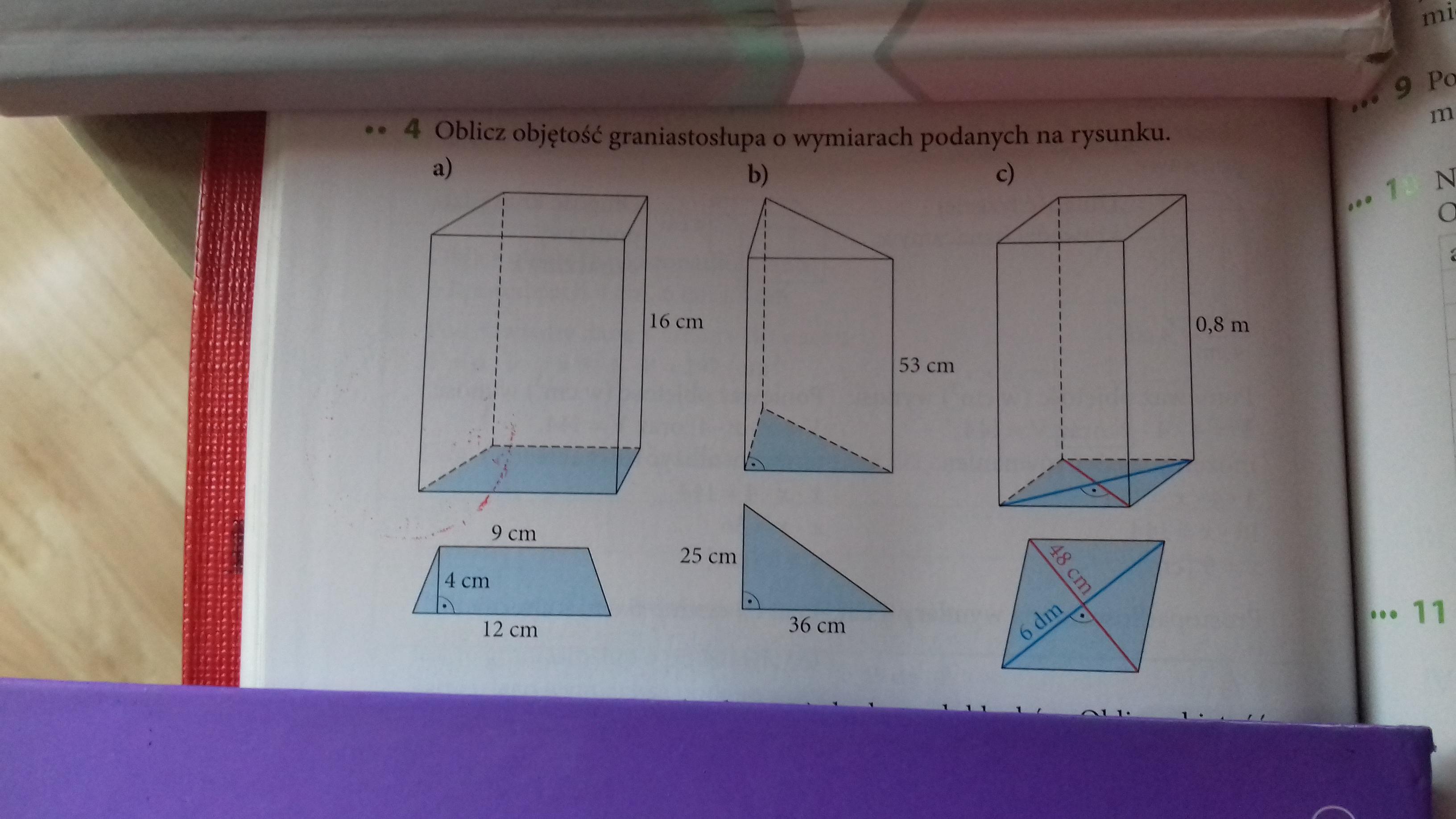 Oblicz objętość graniastosłupa o wymiarach podanych na rysunku Oblicz Objętość Graniastosłupa O Wymiarach Podanych Na Rysunku