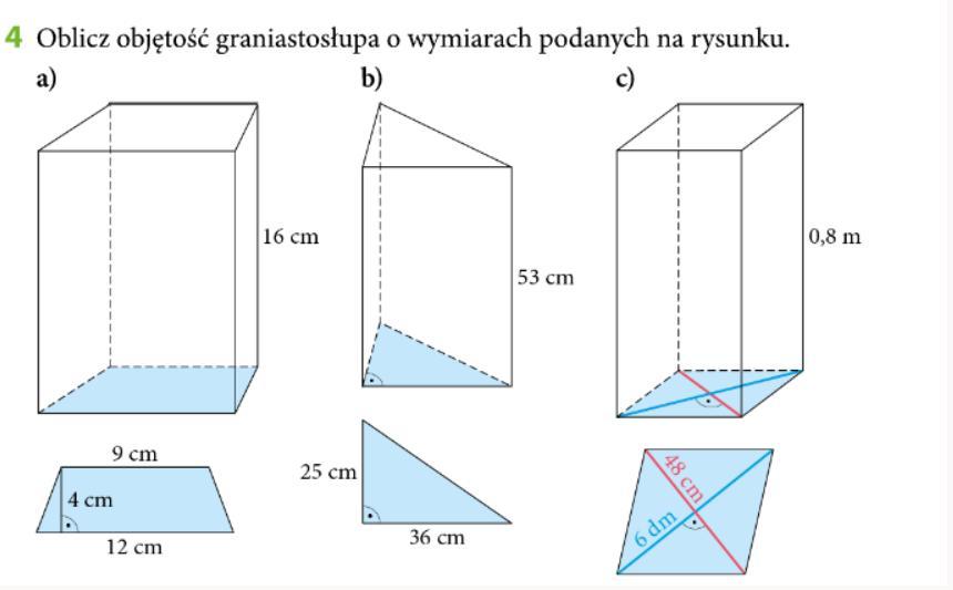 oblicz objętość graniastosłupa o wymiarach podanych na rysunku - Brainly.pl Oblicz Objętość Graniastosłupa O Wymiarach Podanych Na Rysunku