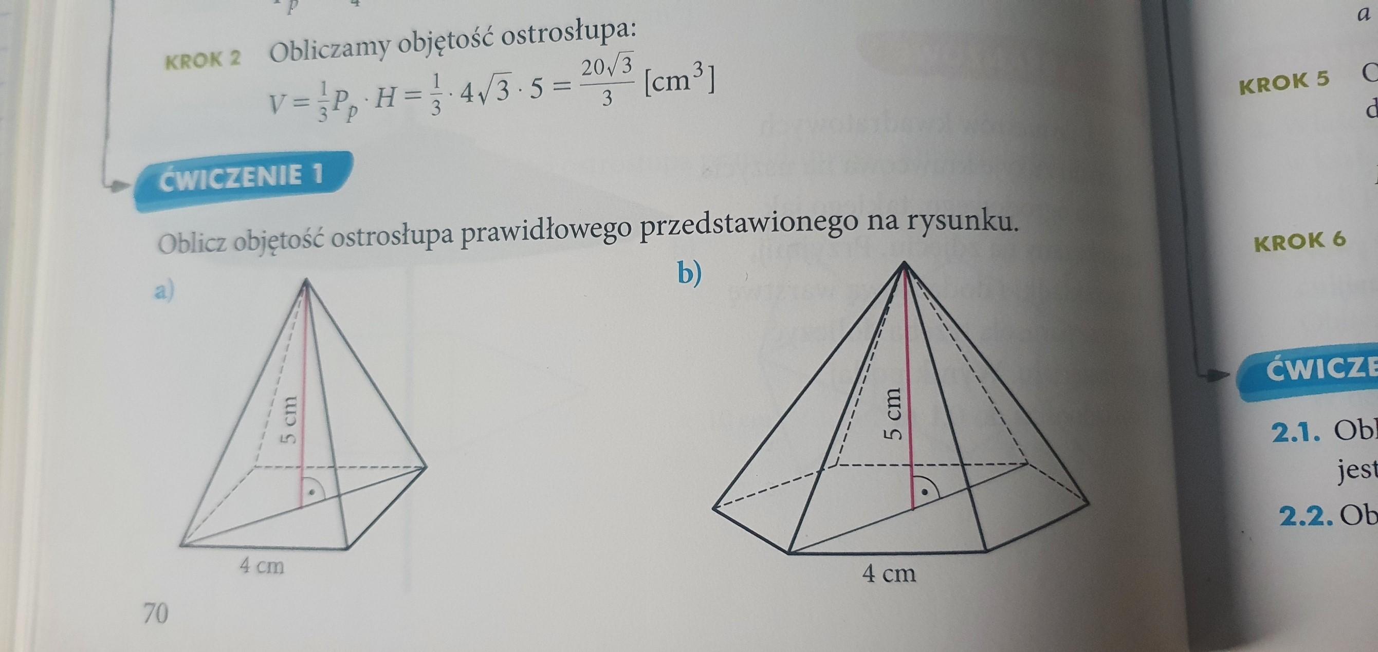 Oblicz objętość ostrosłupa prawidłowego przedstawionego na rysunku. a Oblicz Objetosc Ostroslupa Prawidlowego Szesciokatnego Przedstawionego Na Rysunku