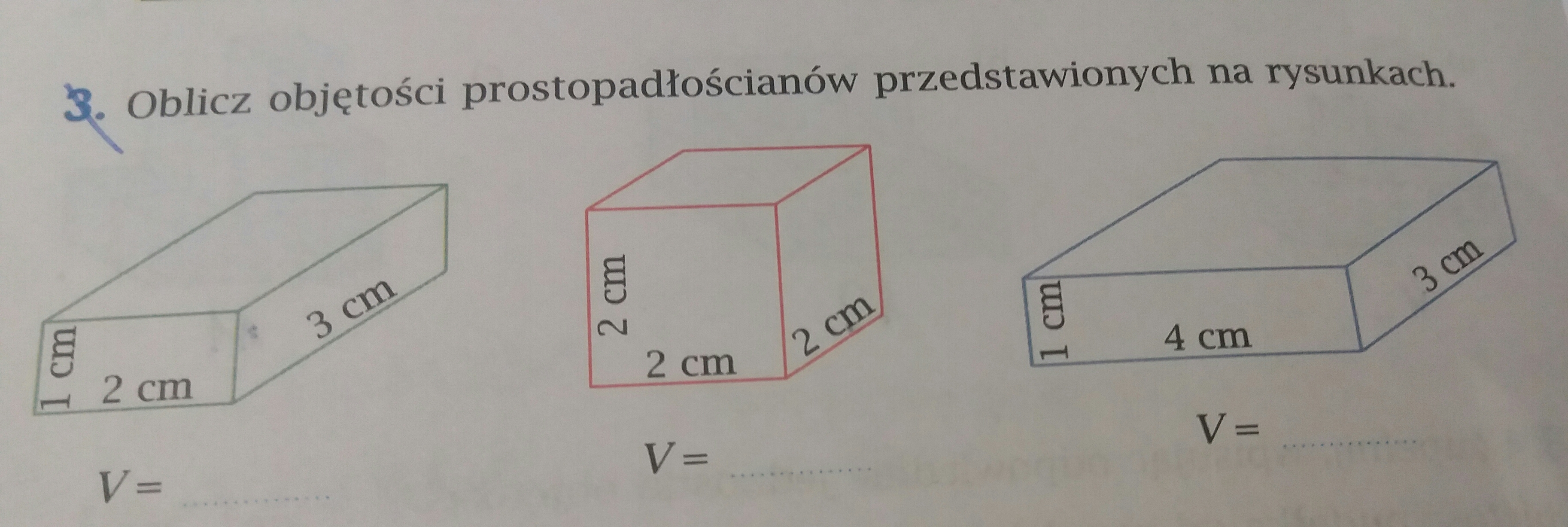 Oblicz objętości prostopadłościanów przedstawionych na rysunkach ;) Dam Oblicz Objetosci Prostopadloscianow Przedstawionych Na Rysunkach