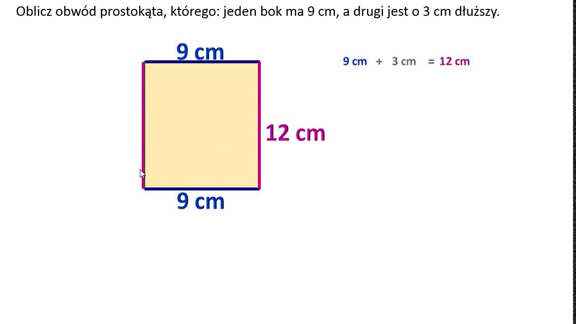 Oblicz obwód prostokąta, którego jeden bok jest dłuższy od drugiego o 3 Oblicz Obwod Prostokata O Bokach A Rowna Sie 3 I 14 Cm B Rowna Sie 6 Cm