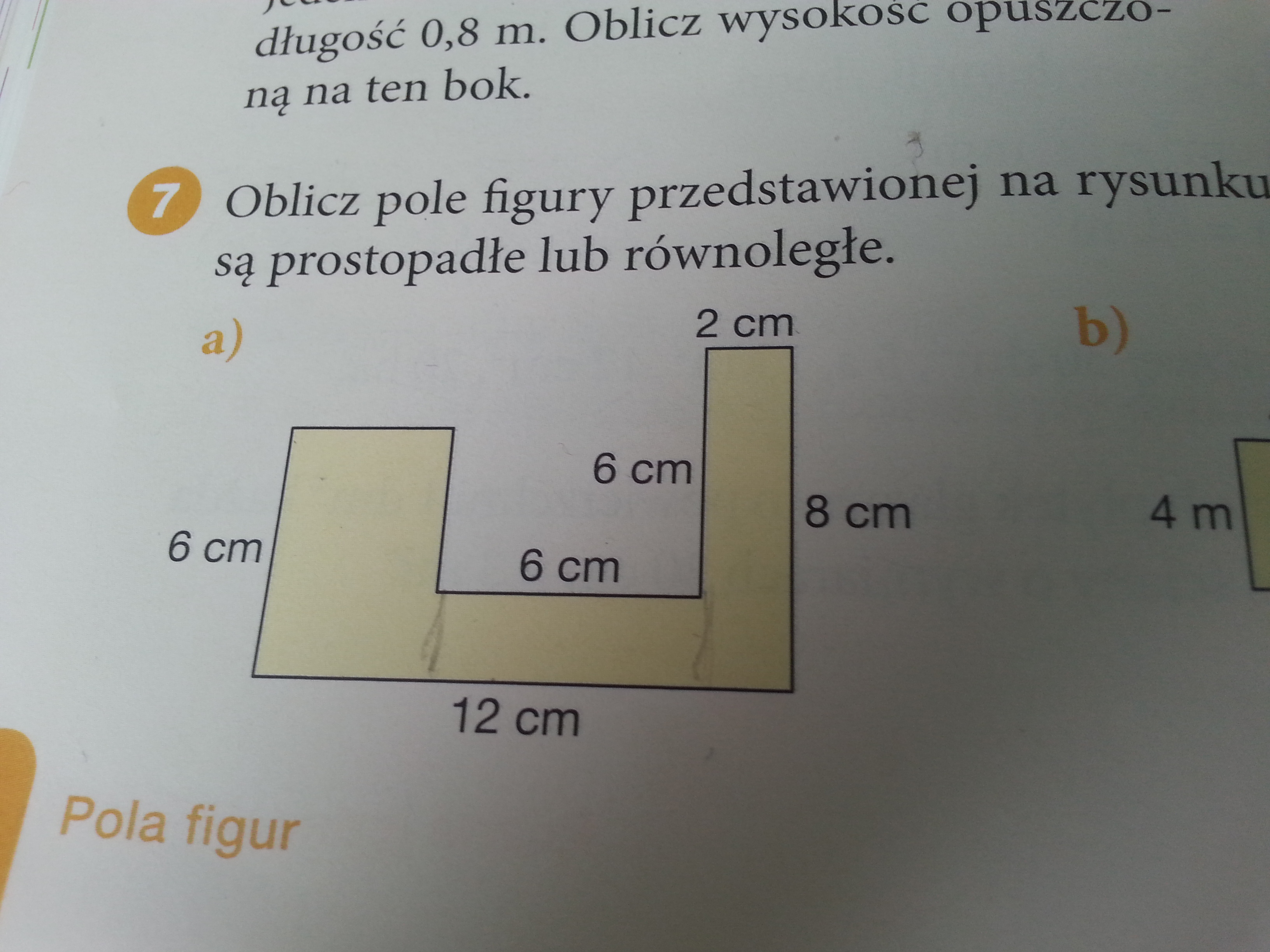 Podaj Pole Figury Przedstawionej Na Rysunku