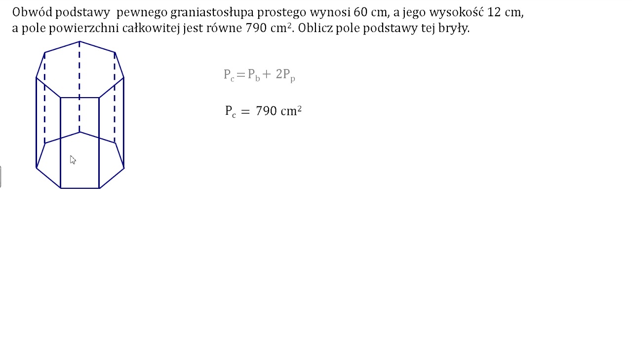 Jak Sie Liczy Pole Graniastoslupa