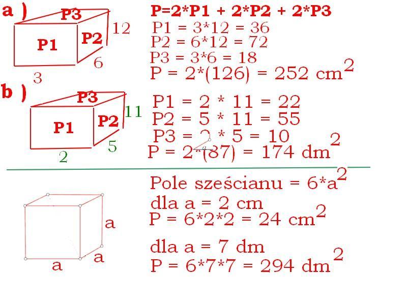 Oblicz pole powierzchni prostopadłościanu o wymiarach : - Brainly.pl Oblicz Pole Powierzchni Całkowitej Prostopadłościanu O Podanych Wymiarach