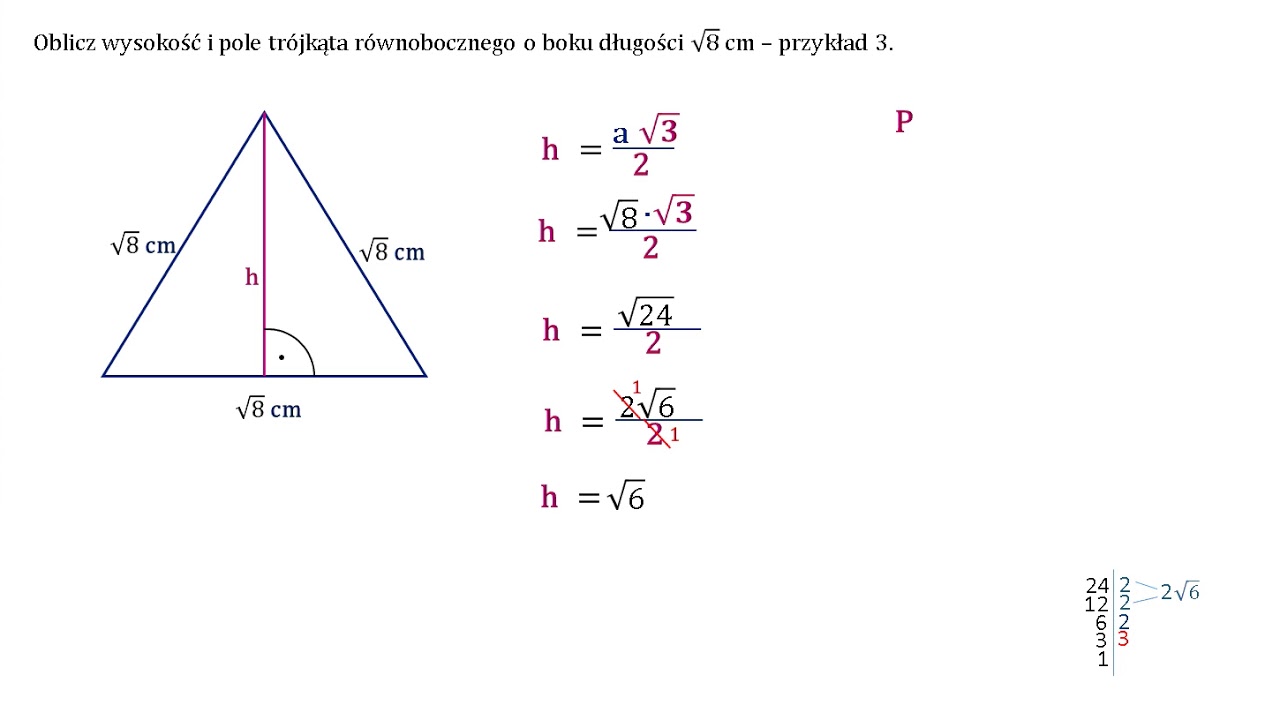 Oblicz Pole Trójkata Równobocznego O Boku 8 Cm - Margaret Wiegel Oblicz Długość Boku Trójkąta Równobocznego O Wysokości 4