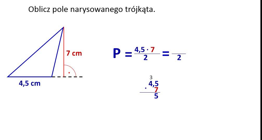 Oblicz pole trójkąta rozwartokątnego. - YouTube Wzór Na Pole W Trójkącie Równobocznym