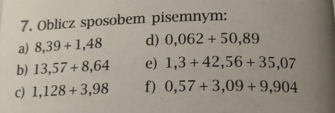 Oblicz sposobem pisemnym: - Brainly.pl Oblicz Sposobem Pisemnym 82 72
