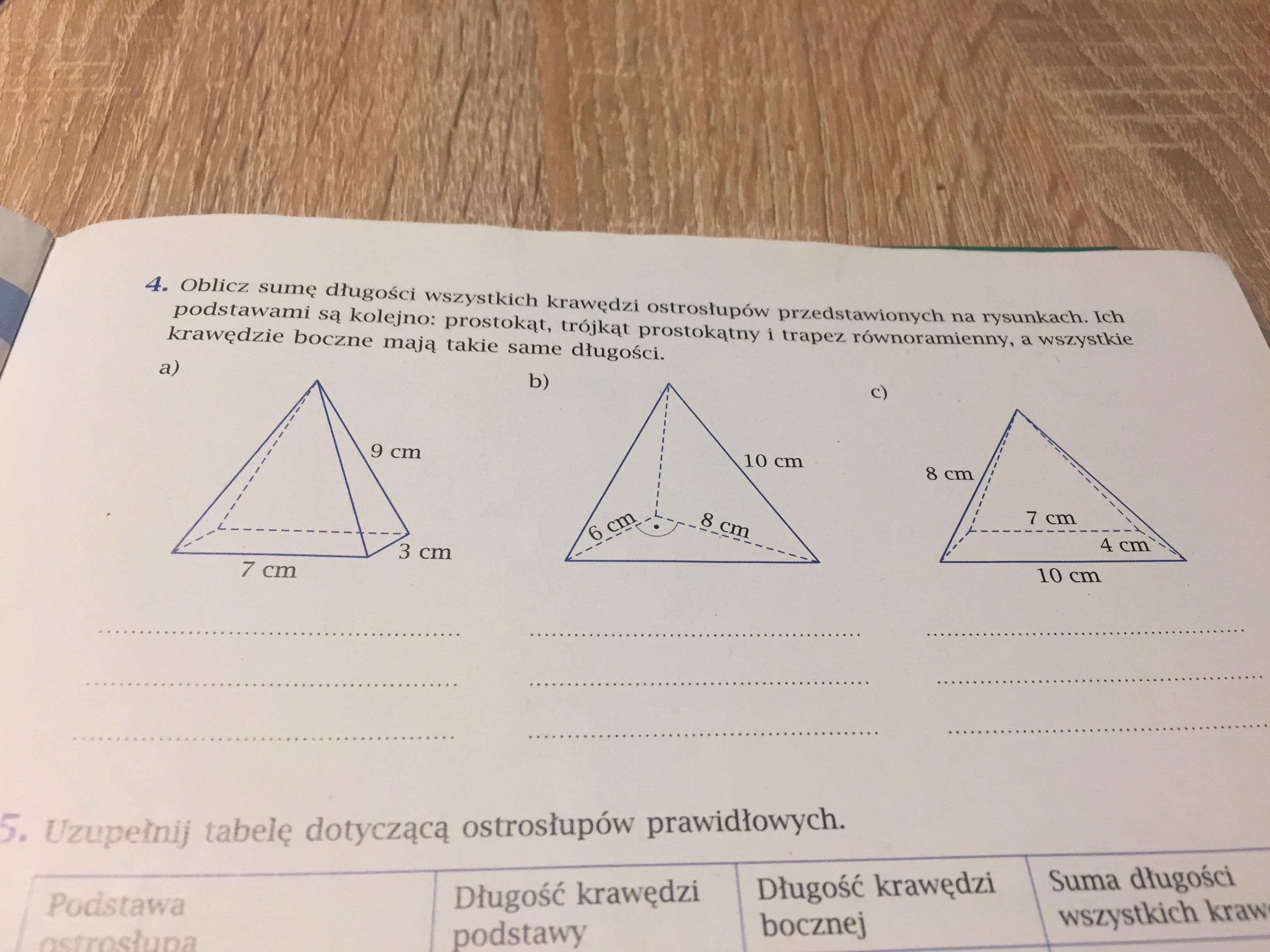 Podstawami Dwóch Ostrosłupów Są Takie Same Wielokąty
