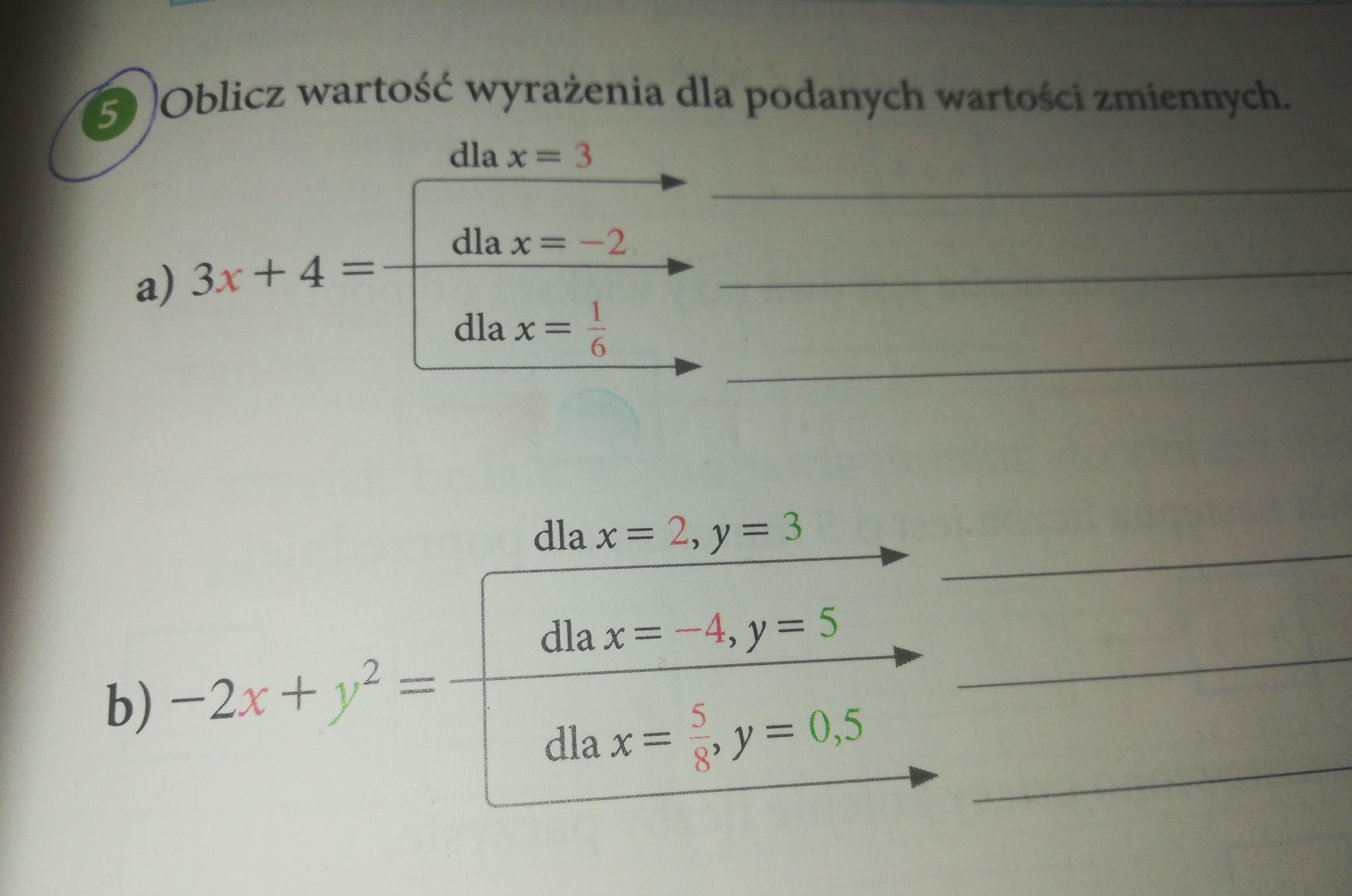 oblicz wartość wyrażenia dla podanych wartości zmiennych - Brainly.pl Ktore Z Podanych Nizej Wyrazen Ma Wartosc Rowna 0