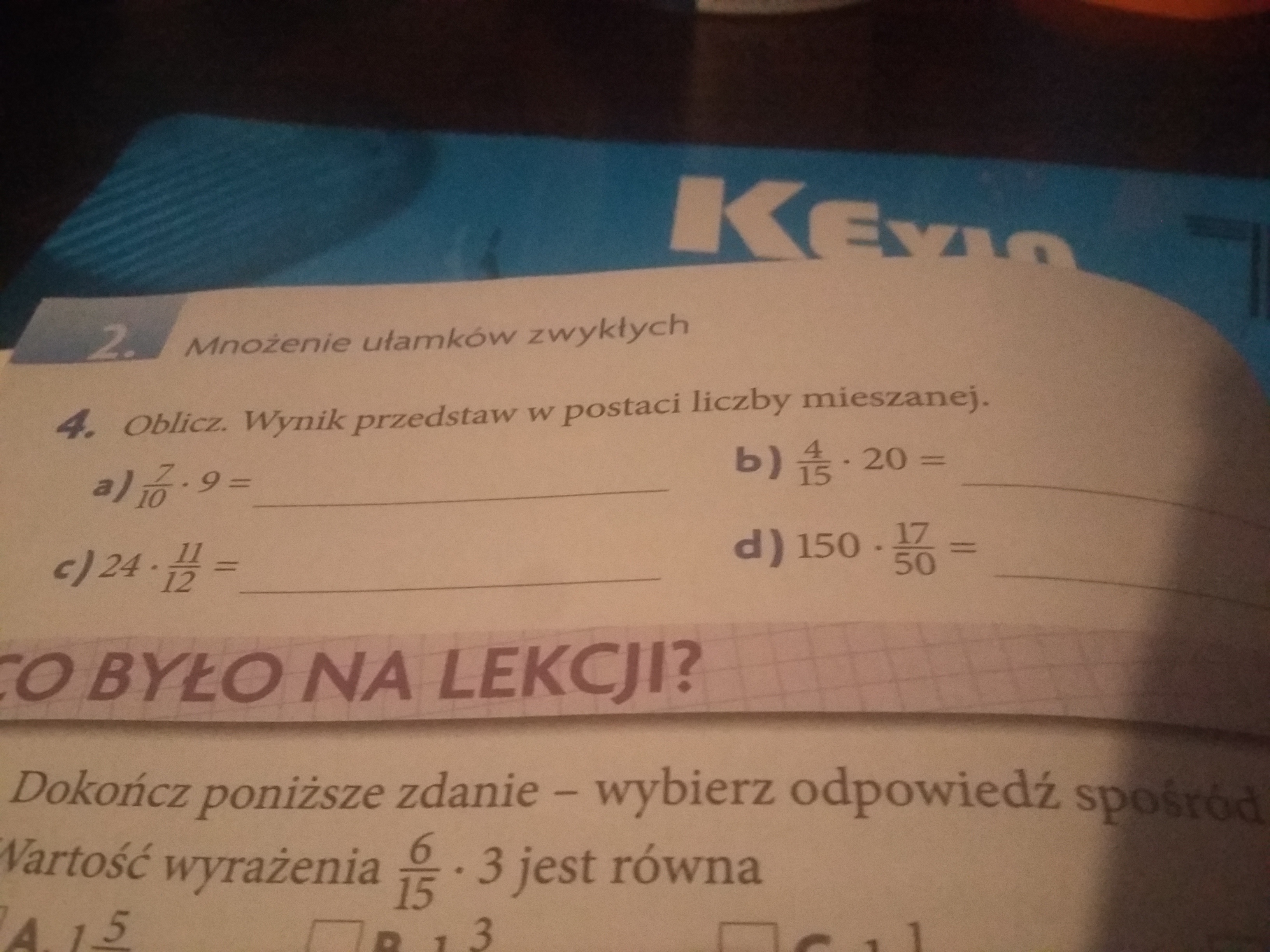 Oblicz Wynik Przedstaw W Postaci Liczby Mieszanej
