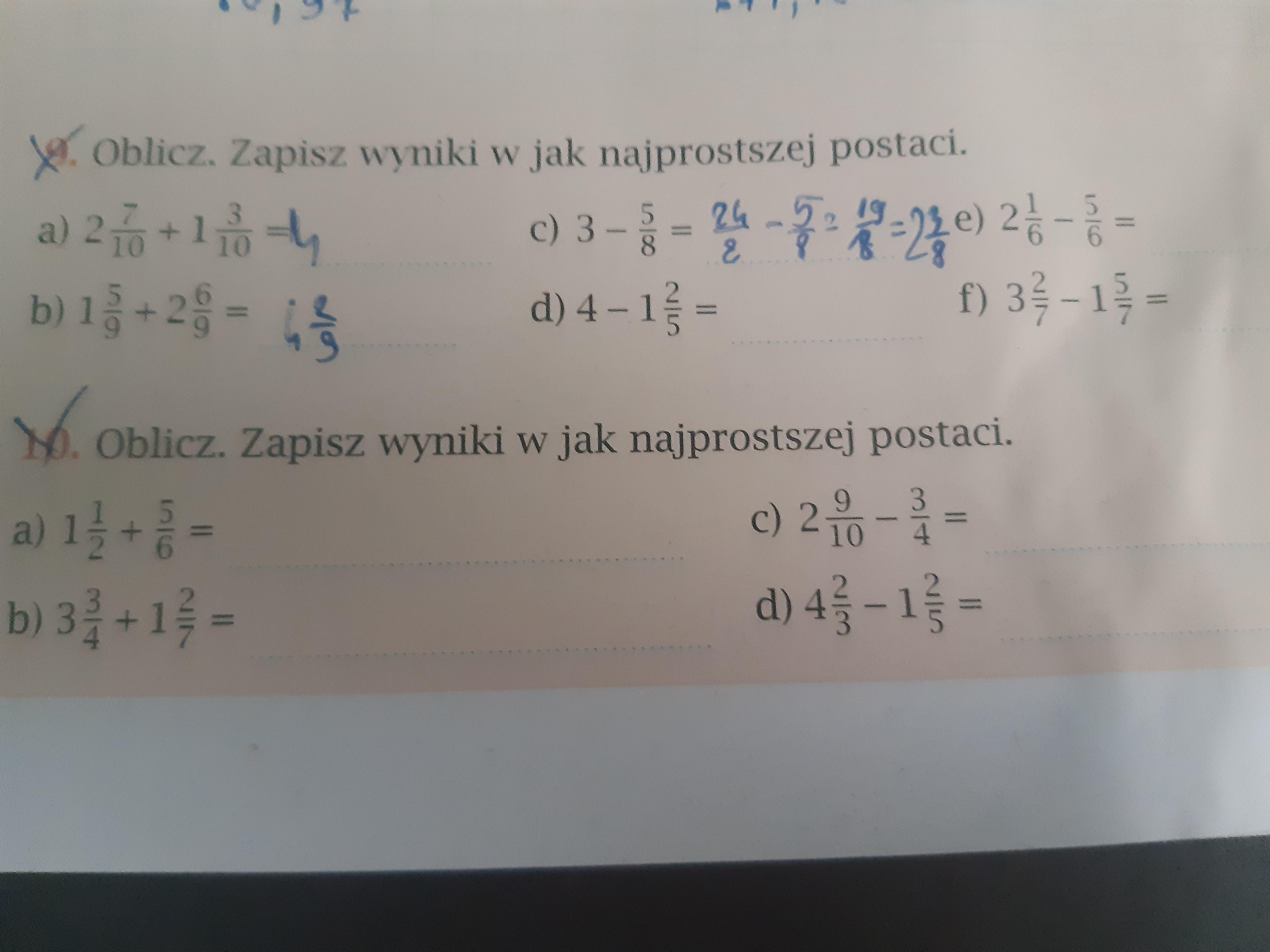 Oblicz Zapisz wyniki w jak najprostszej postaci - Brainly.pl Oblicz Wynik Zapisz W Jak Najprostszej Postaci