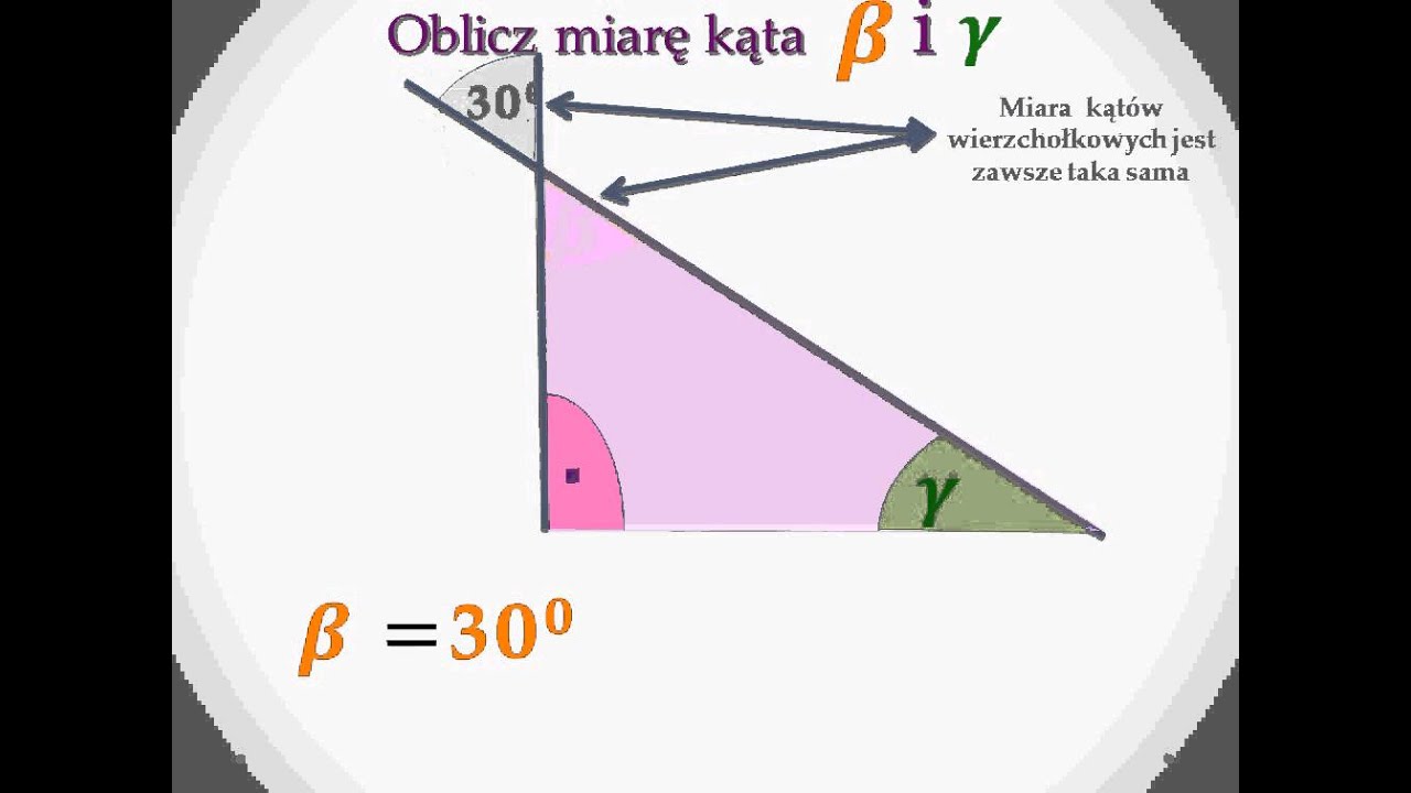 Obliczanie Miar Katw W Trjkacie