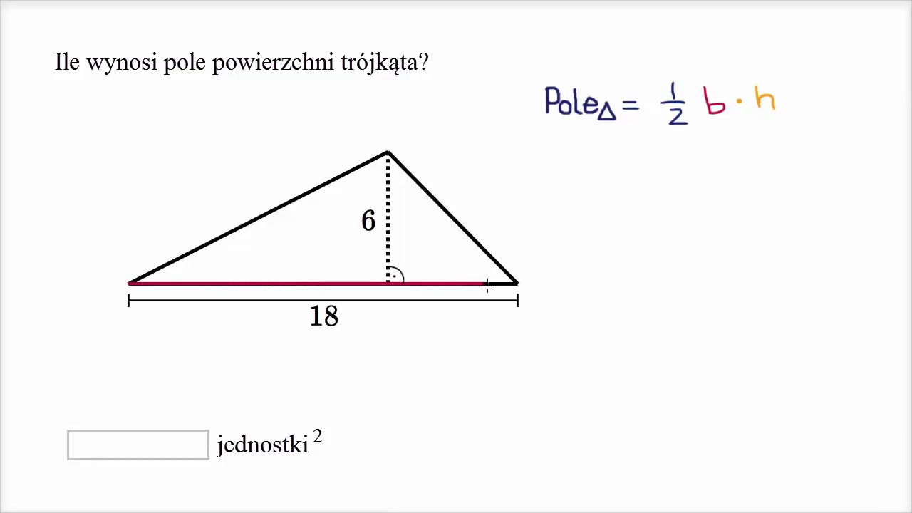 Obliczanie pola powierzchni trójkąta - YouTube Jak Obliczyć Powierzchnię Kratki Wentylacyjnej